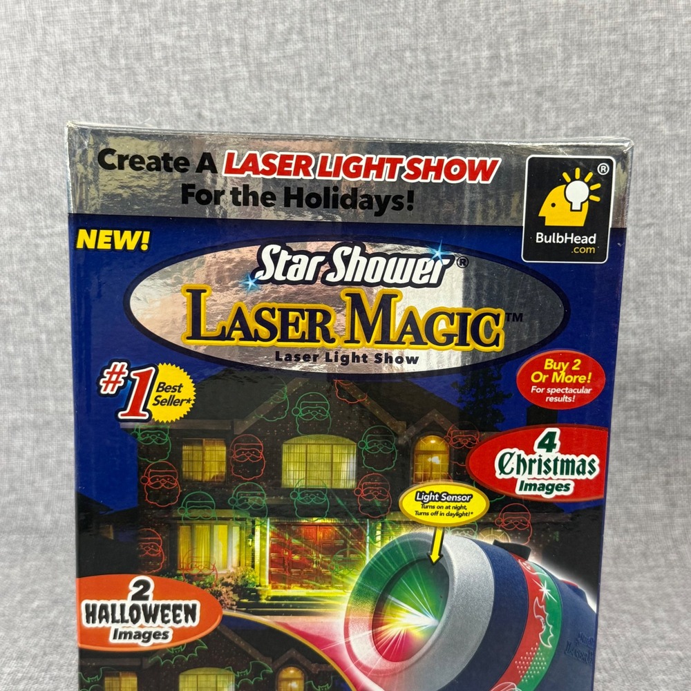 Star Shower Laser Magic Projector Black New Christmas Halloween Holiday Light - Picture 4 of 13